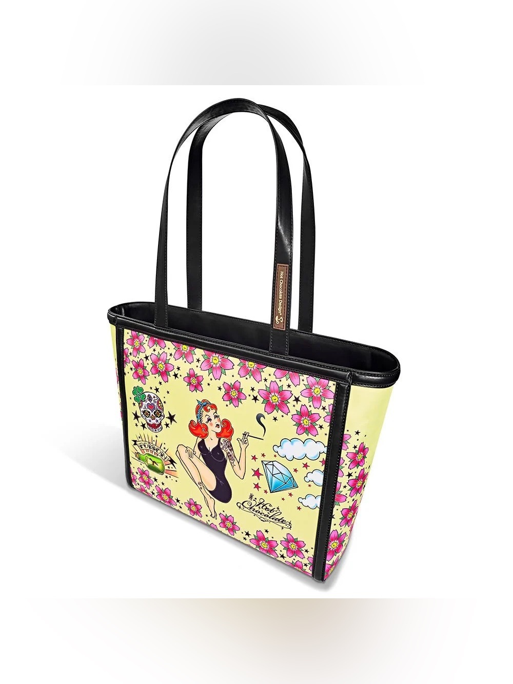 NWT Hot Chocolate Design Tattoo Tote Bag